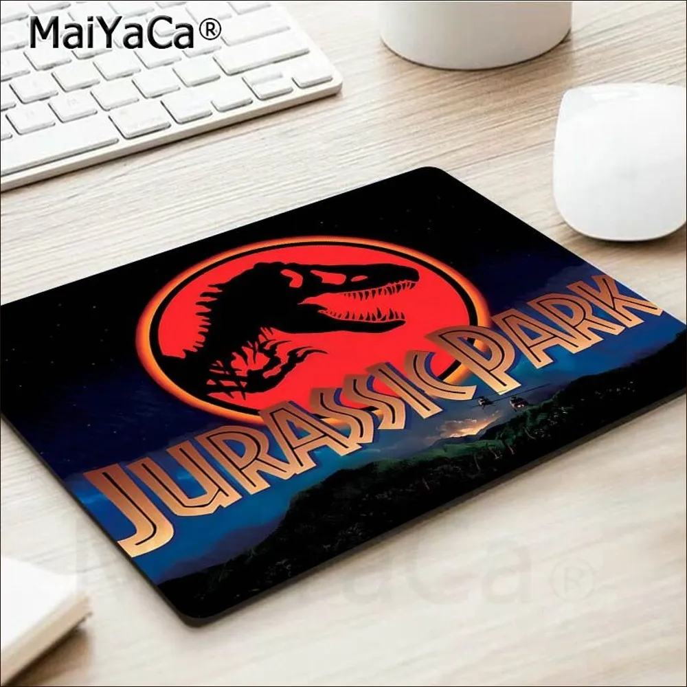 Jurassic Park Movie Mousepad New Rubber Mouse Durable Desktop Mousepad Size For Game Keyboard Pad For Gamer