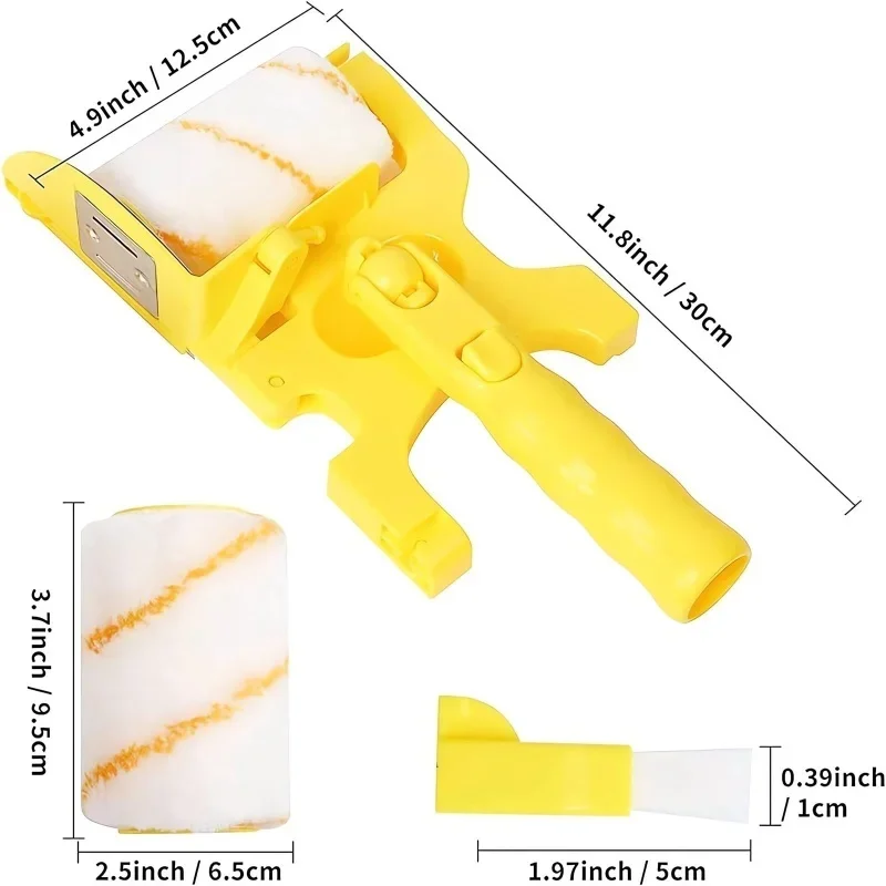 Multifuncional pincel rolo pincéis de canto conjunto uso doméstico parede decorativa profissional diy pintura escova lidar com ferramenta