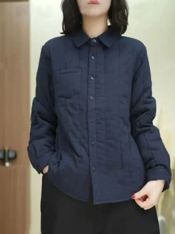 レディース ソフトで快適なコットン製 イルトジャエット アーティスティック スリ ウォーム ウィンター 2025 ファイオン 通勤 スリ スリムフィット ロングスリーブ