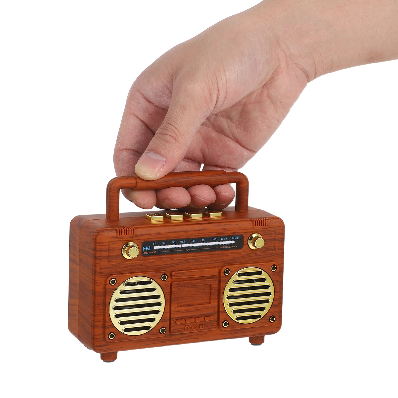 

Vintage Speaker Retro Mini Wireless Portable Radio Subwoofer Wireless Travel Outdoor Camping Music Player Home Desk
