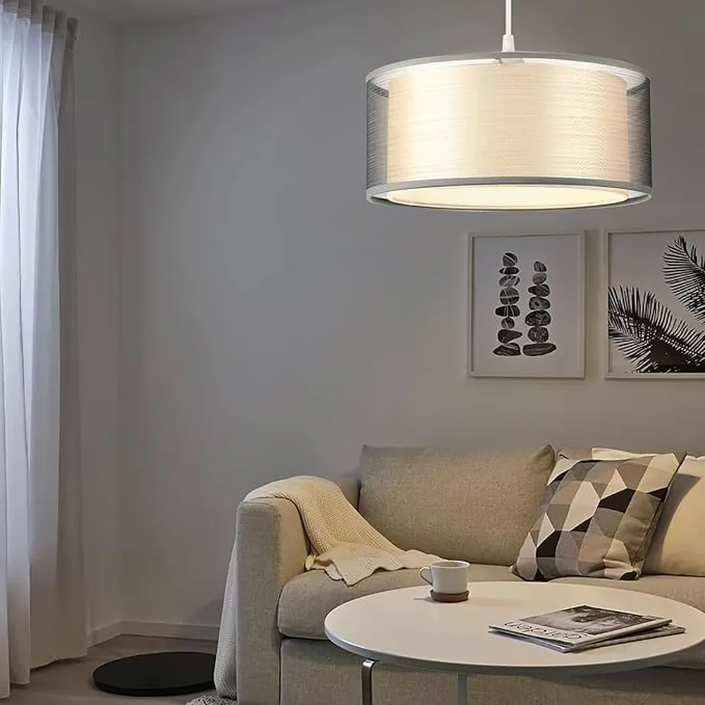 Affordable Hanging Lights Drum Light Fixture Rechargeable Chandelier For Budget Friendly Living