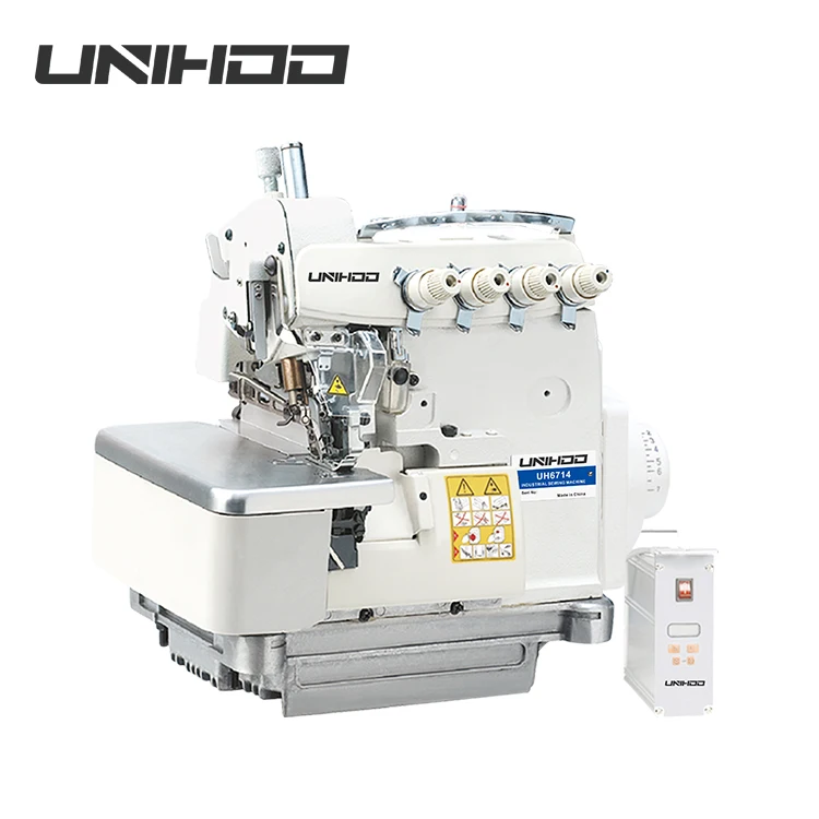 MO 6714 High Speed 4-Thread Overlock Sewing Machine Industrial Appraisal Machinery Manual Feed Flat-Bed Gear New Condition for