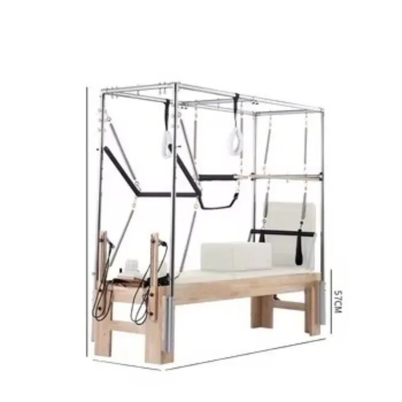 Factory Direct Sales Yoga Pilates Equipment Oak Pilates Full Elevated Reformer Core Bed Pilates Reformer 3-in-1