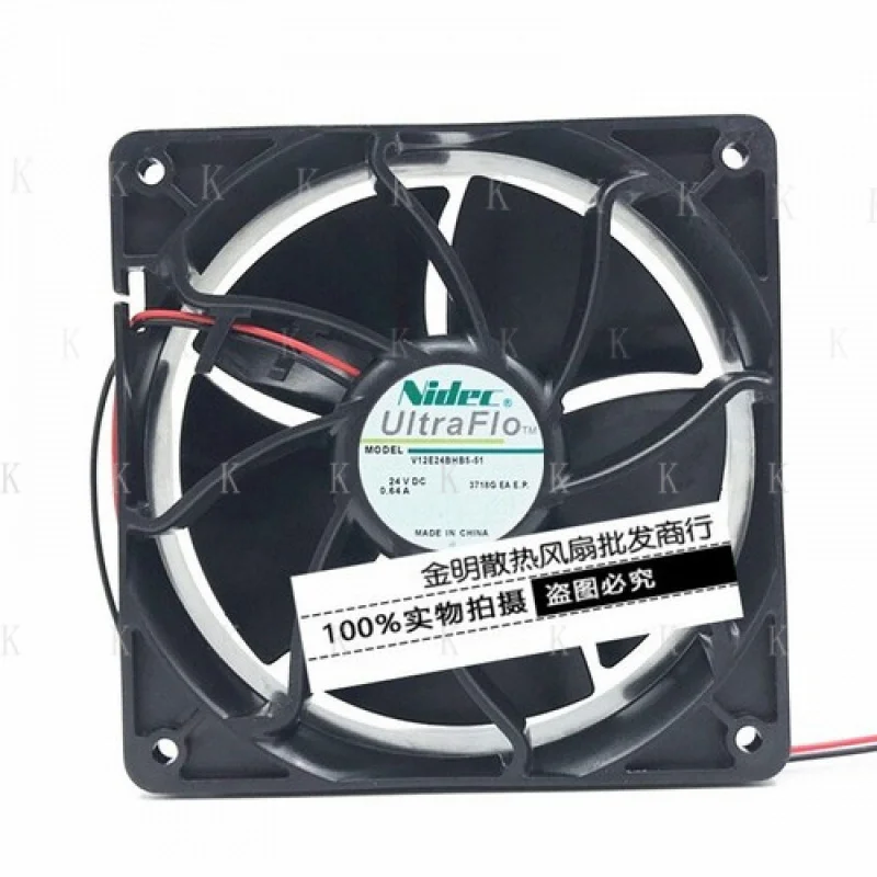 

C ДЛЯ Nidec 12CM V12E24BHB5-51 24VDC 0.64A Охлаждающий вентилятор с инвертором шкафа