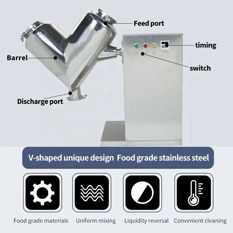 Efficient Mini Mixer Blender Micro Powder Blending Machine Protein Powder Mixer