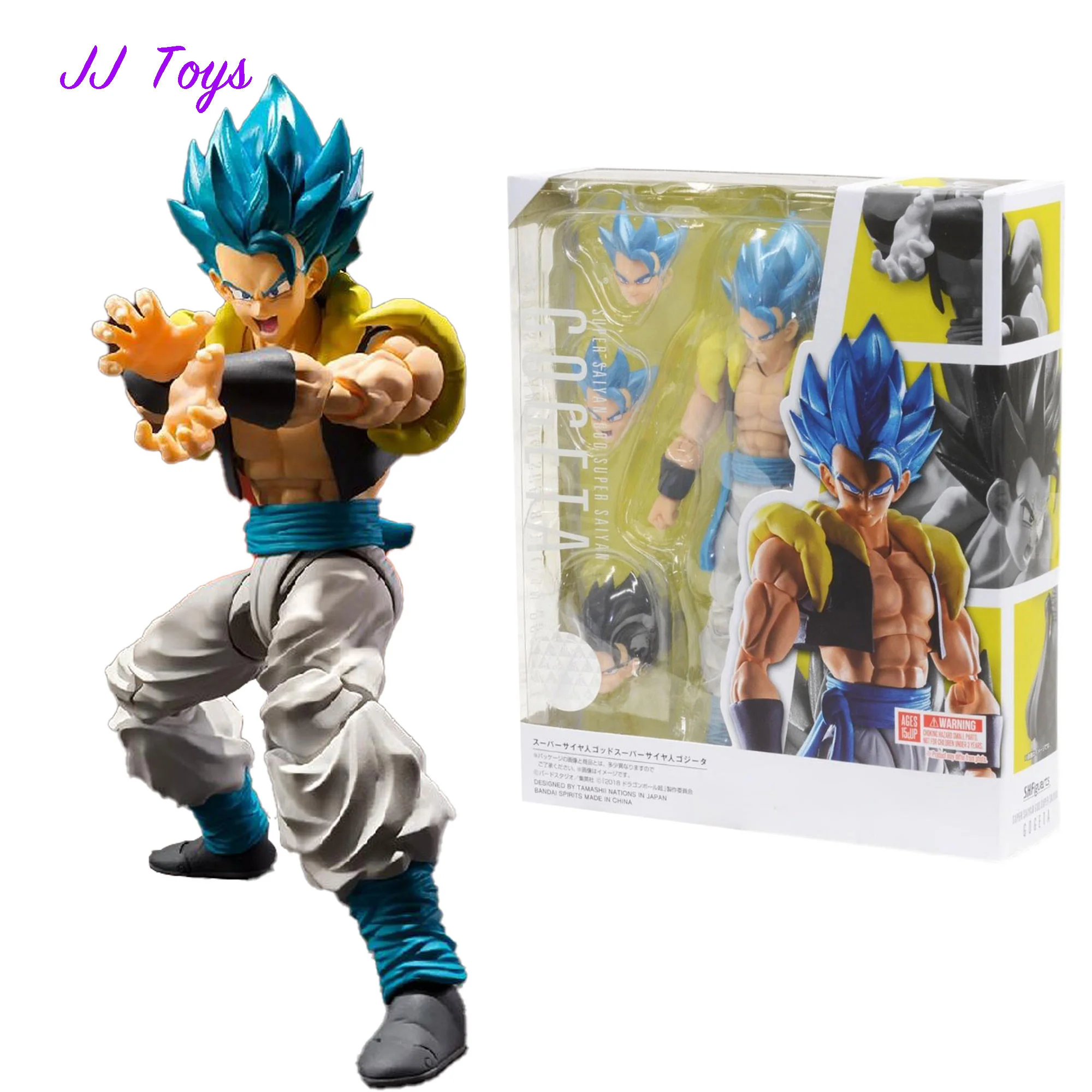 

15cm Dragon Ball Anime Figures Gogeta Action Figure Statue Model Doll Collection Toys Gifts