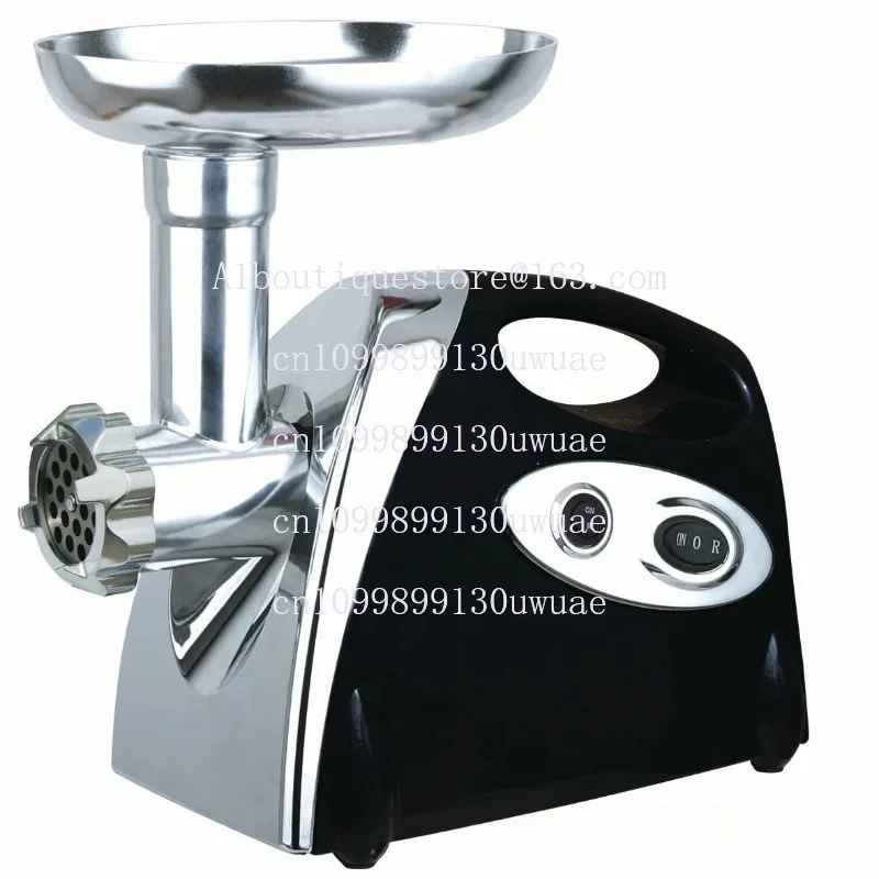 

Black household electric meat grinder