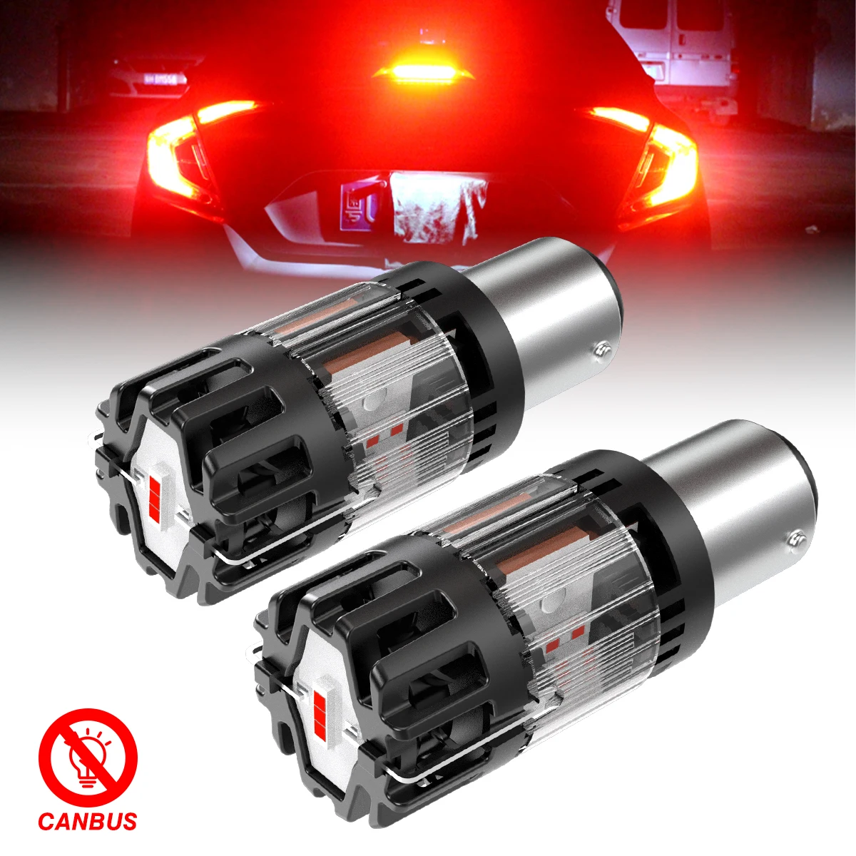 

2x 1157 BAY15D P21/5W Canbus Led Car Lights Super Bright Amber High Power Auto Car Light No Hyper Flash For Dacia Sandero Spring