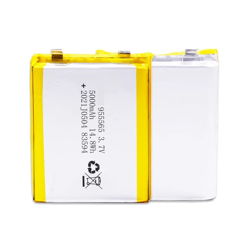 3.7V 5000mAh Lithium Polymer Batteries 955565 Rechargeable Battery For Power Bank Bluetooth Speakers Tablet DVD Accessories