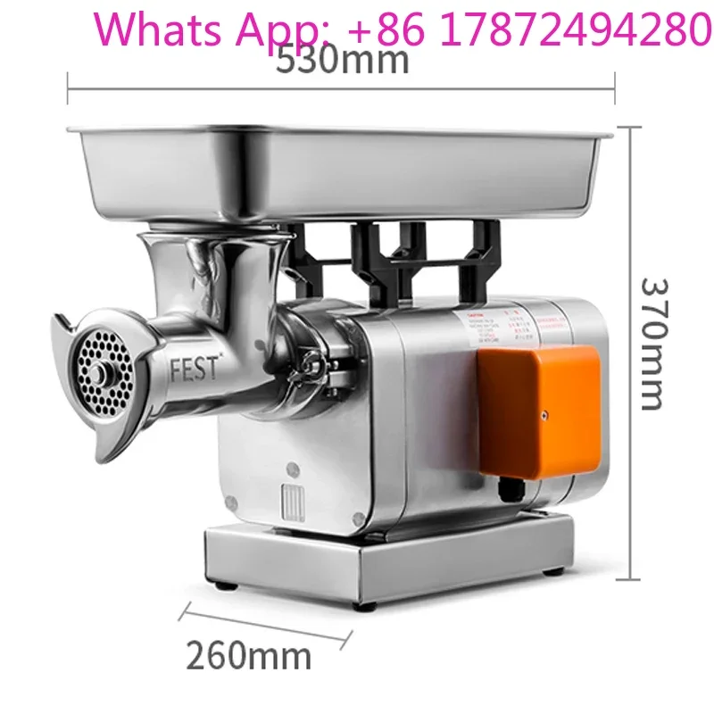 220V Multifunctional Commercial Desktop Meat Grinder High-power Automatic Mincing Frozen Vegetable Mincer Meat Grinders Electric
