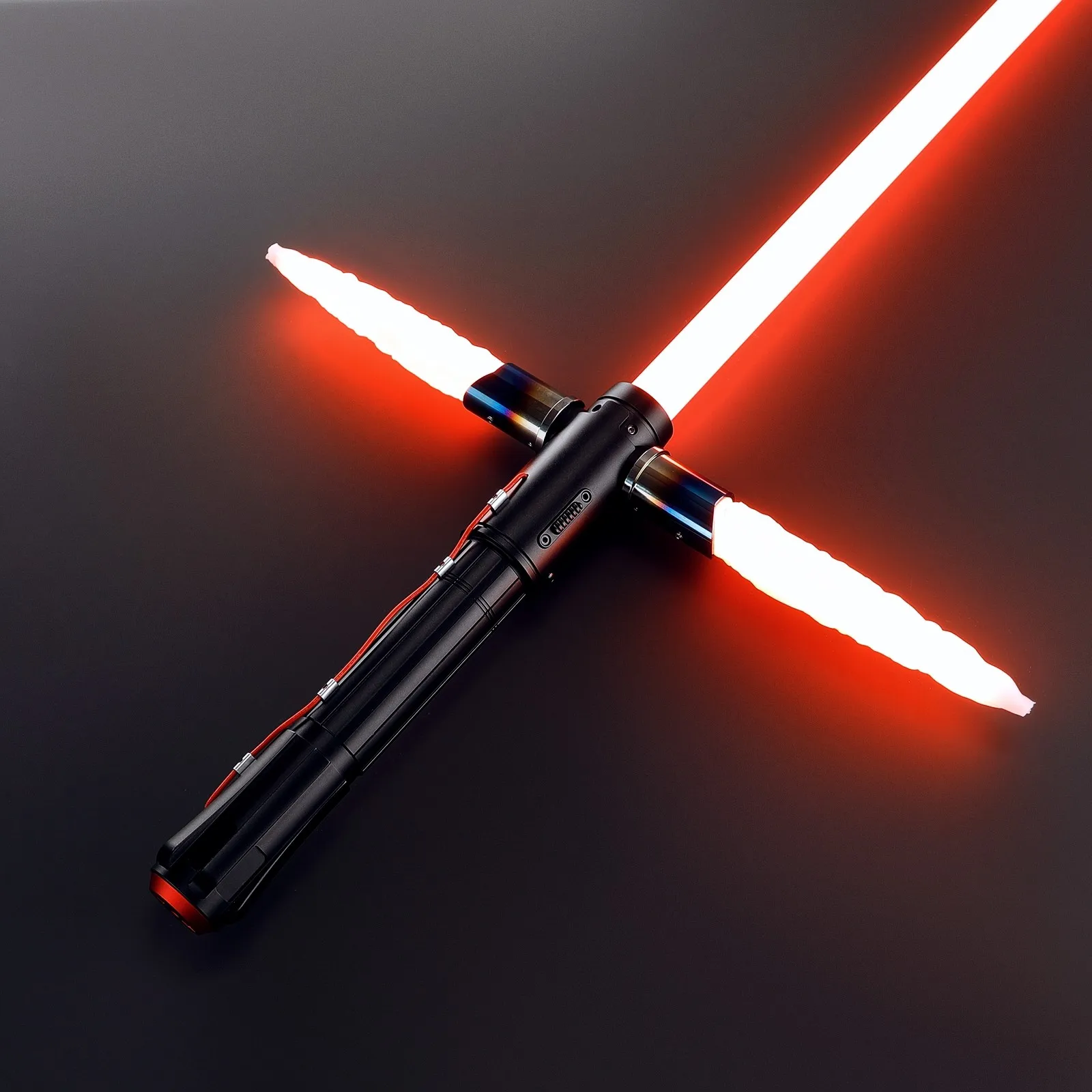 JS Lightsaber Xenopixel Kylo Ren Light Sabre Jedi Neopixel مقبض معدني ليزر السيف تأثيري الثقيلة المبارزة مضيئة تأثيري اللعب