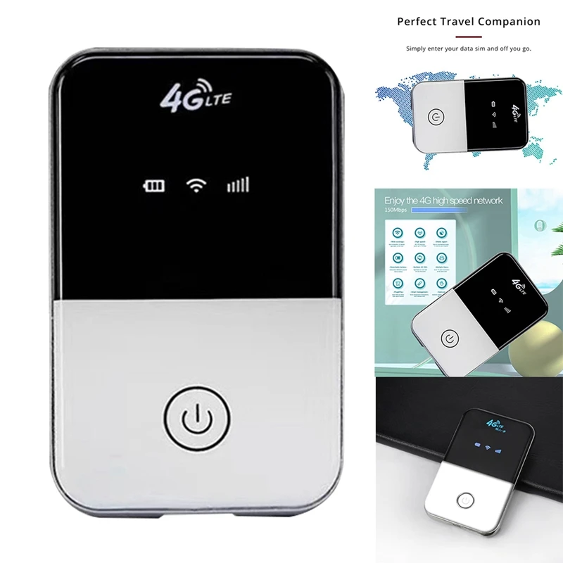 

H91 4G LTE Mobile Wifi Router 150Mbps With SIM Card Slot Portable 4G Wifi Router Support 10 User Connections