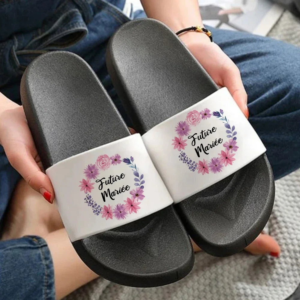 Team Bride Slippers Women men Bachelorette Party Supplies Bridal Non-Slip Home Bear Flip Flops Beach Sandals Slides Indoor