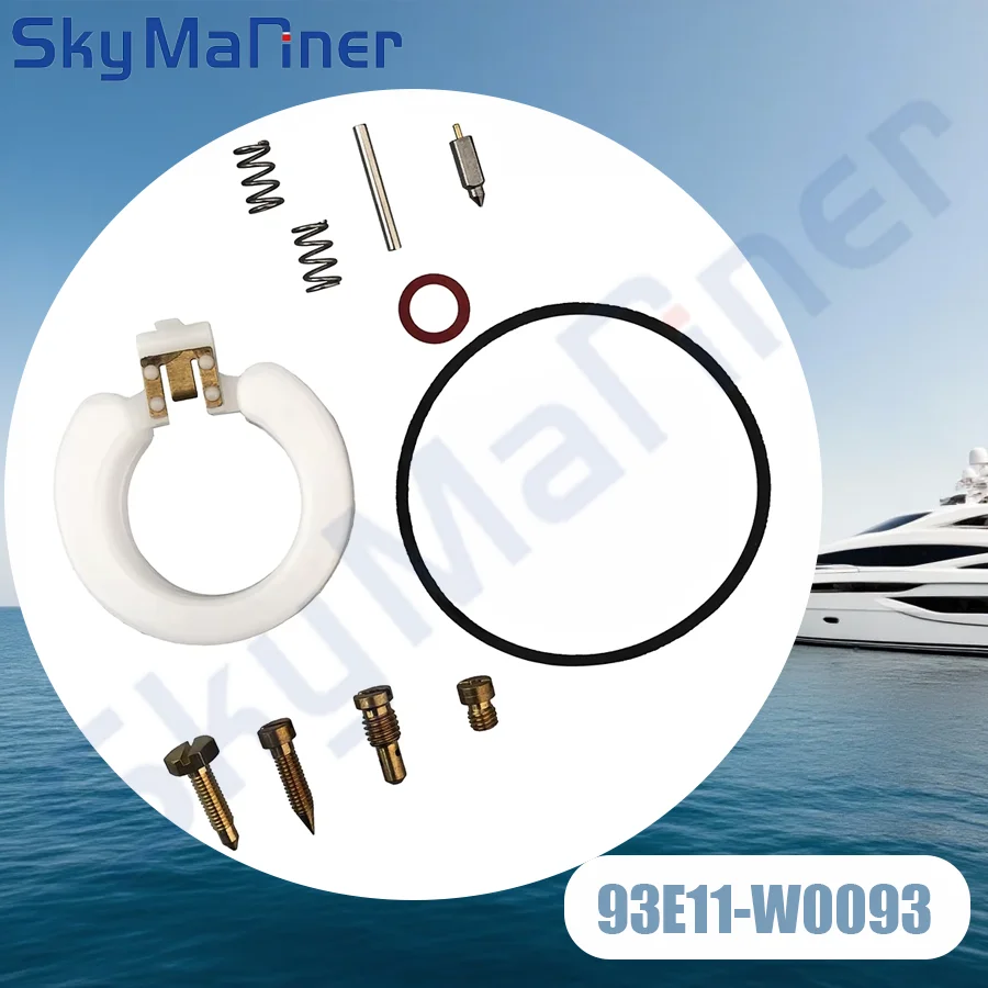 

93E11-W0093 Ремкомплект карбюратора 93E11-W0093-00 для подвесного човнового двигателя Suzuki 15HP DT15 DT9.9 DF15 DF9.9