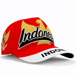 Indonesia Baseball Caps 3d Free Custom Name Team Logo Id Fishing Hats Idn Country Travel Jakarta Indonesian Nation Flag Headgear