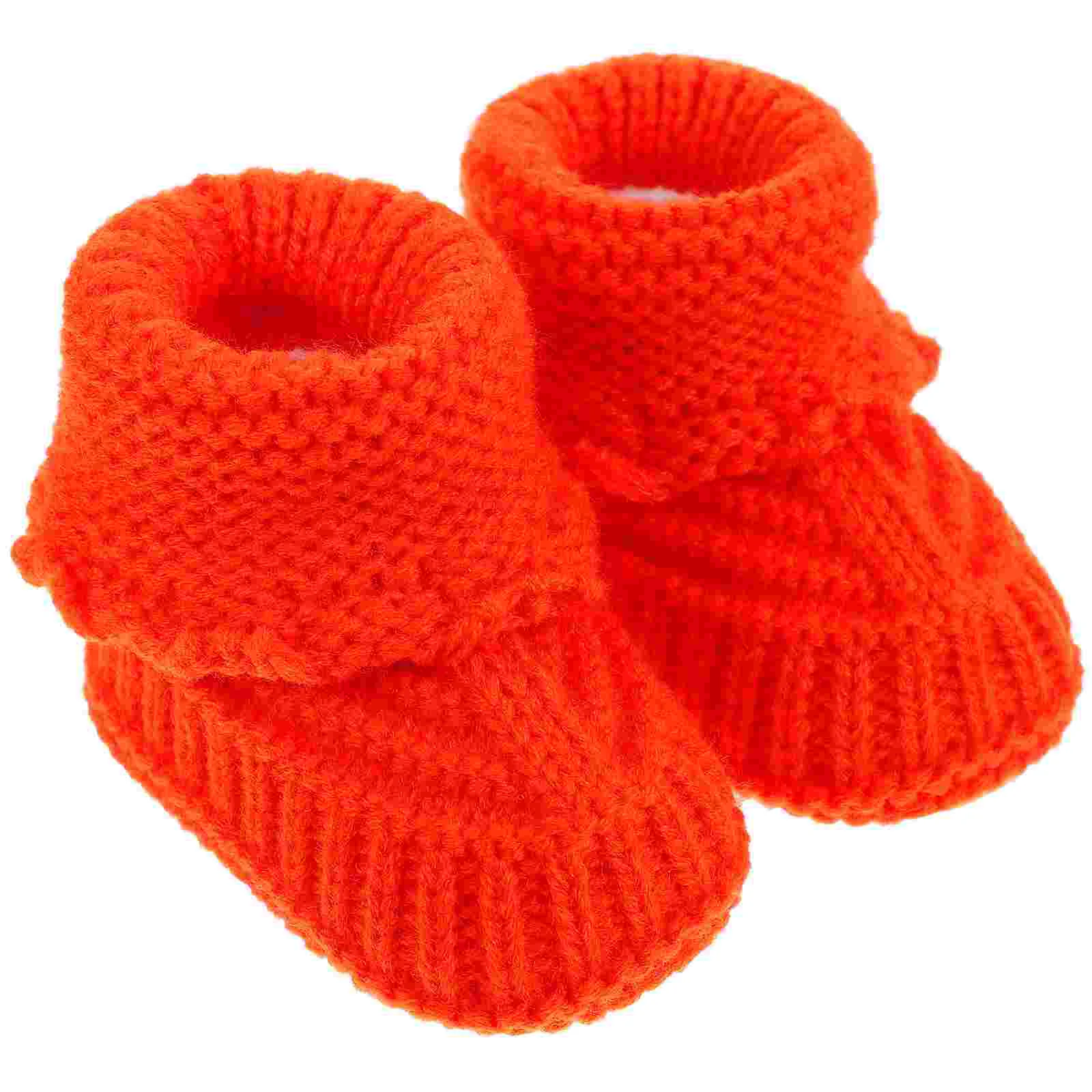 1 Pair Knitting Crochet Baby Booties Newborn Socks Handmade Shoes Baby Knitted Booties Shoes