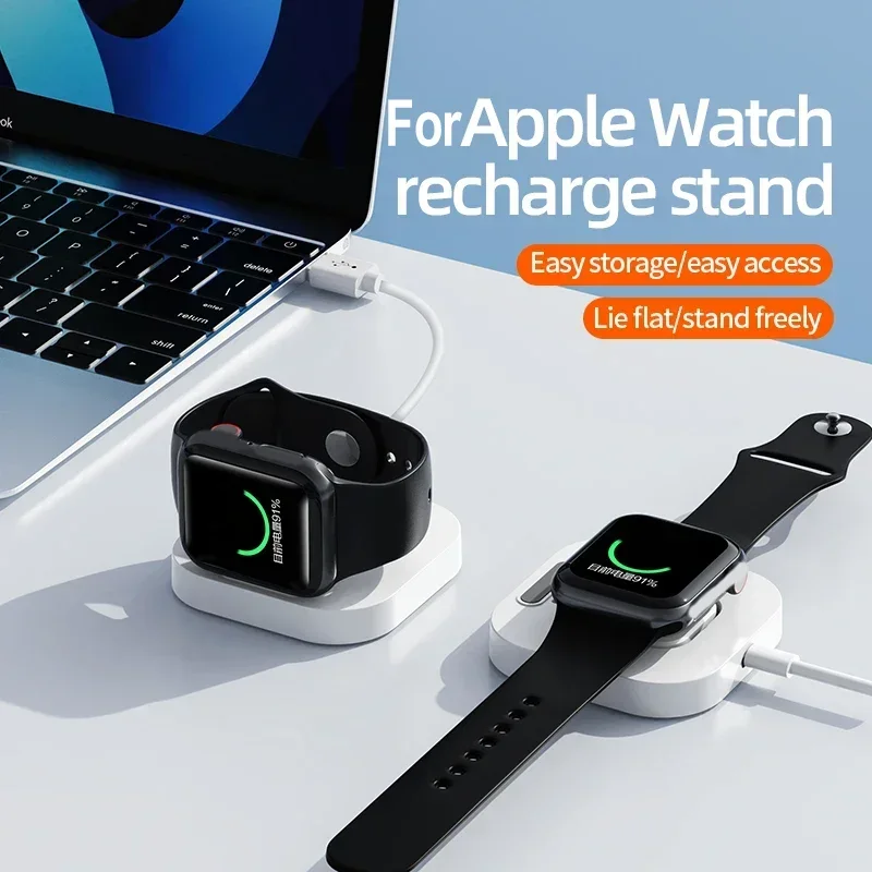 Magnetic Watch Wireless Charger Stand For Apple Watch 9 8 7 6 IWatch Samsung Galaxy Watch 5 4 Active Dock Fast Charging Station