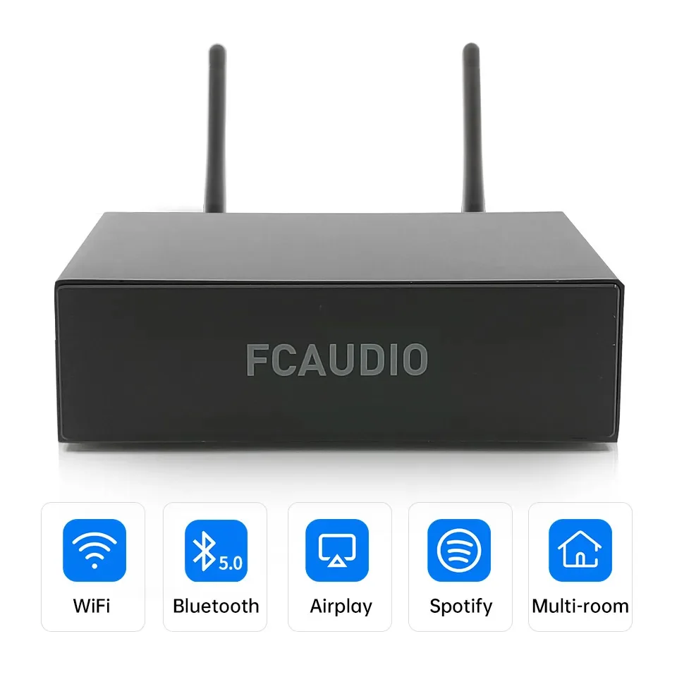 

WR30 WiFi & aptX HD Bluetooth 5.0 Hi-Fi предусилитель с ESS9023DAC AKM ADC Multiroom Airplay дыхательная DLNA QPLAY UPNP коаксиальный Опти