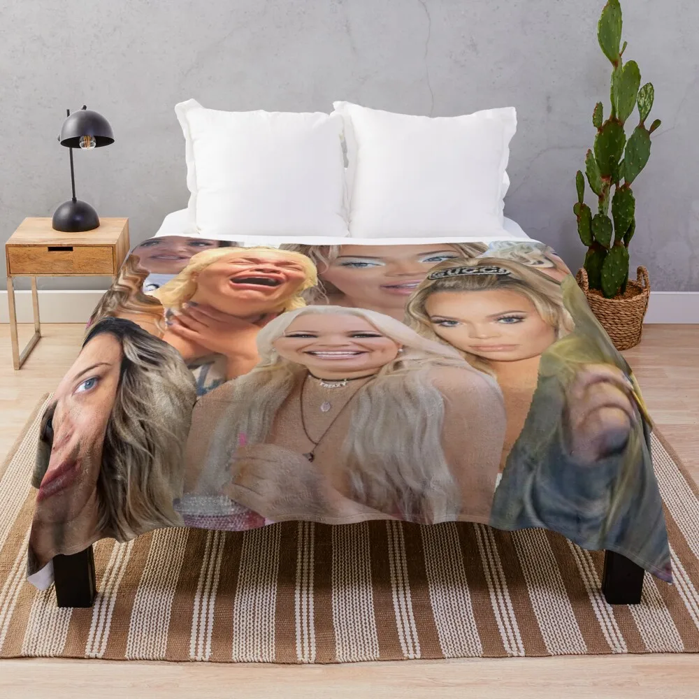 

trisha paytas Throw Blanket Custom halloween anime Blankets