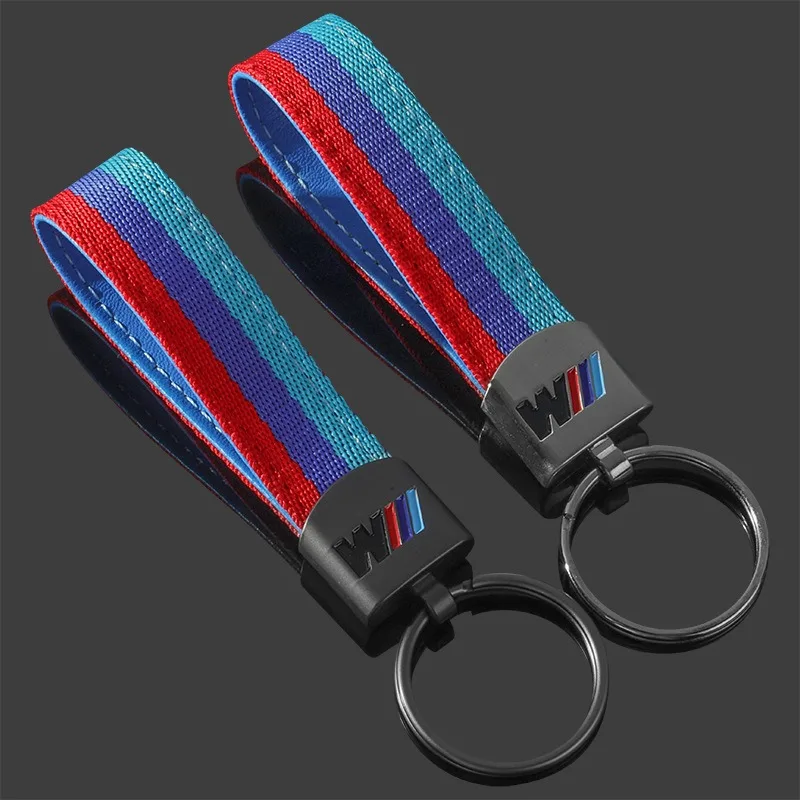 Leather Car Keychain Key Chain Rings 3D Metal Keyring For BMW M Performance E46 E90 E60 F10 F30 E39 E36 F20 E87 G30 E92 E91 X5