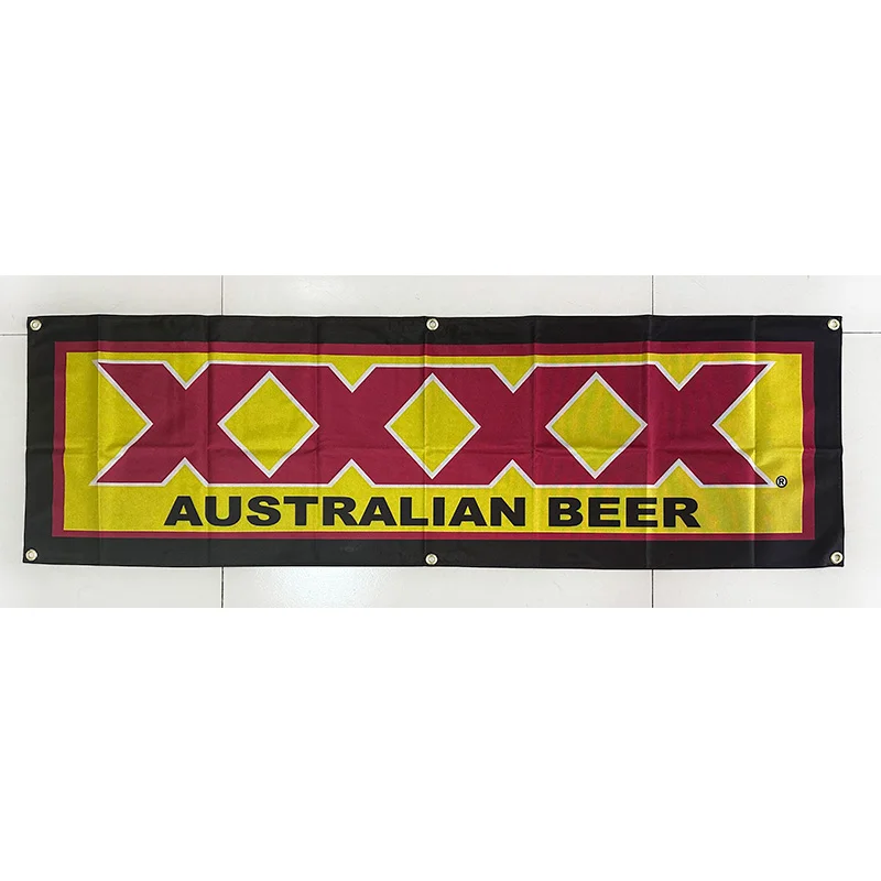 130GSM 150D Material Australia XXXX Beer Banner 1.5ft*5ft (45*150cm) Size for Home Flag Indoor Outdoor Decor