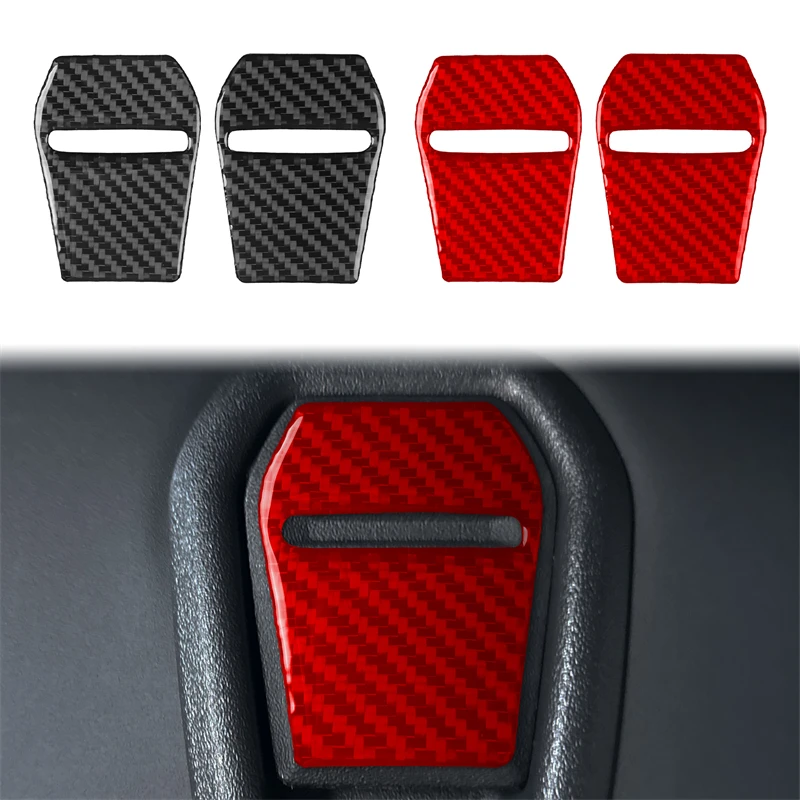 

Для Ford Mustang GT 2024 2025 настоящее углеродное волокно, украшение на спинку стула, наклейки на отделку, тюнинг, аксессуары для салона автомобиля