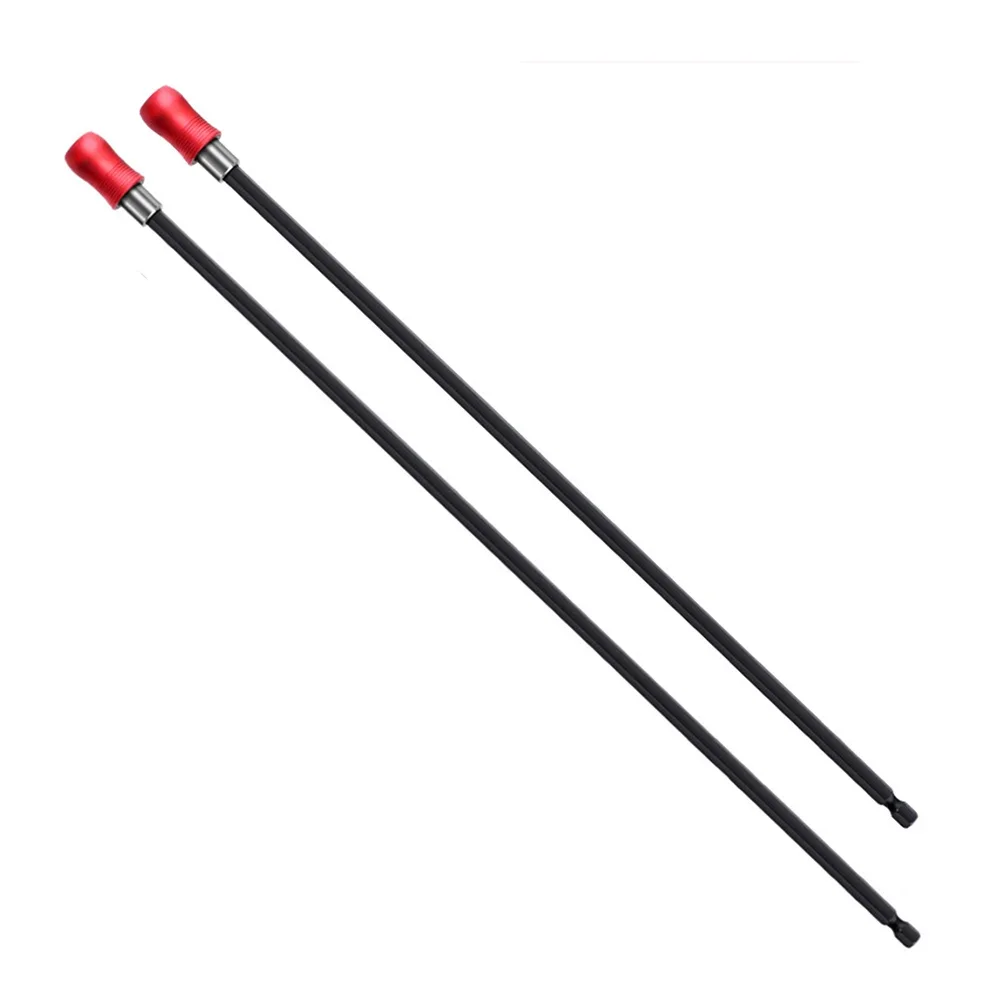 

1pc 1/4inch Hex Handle Red Extended Quick Release Self-locking Extension Rod Extension Rod 300mm Screwdriver Extension Rod Tool
