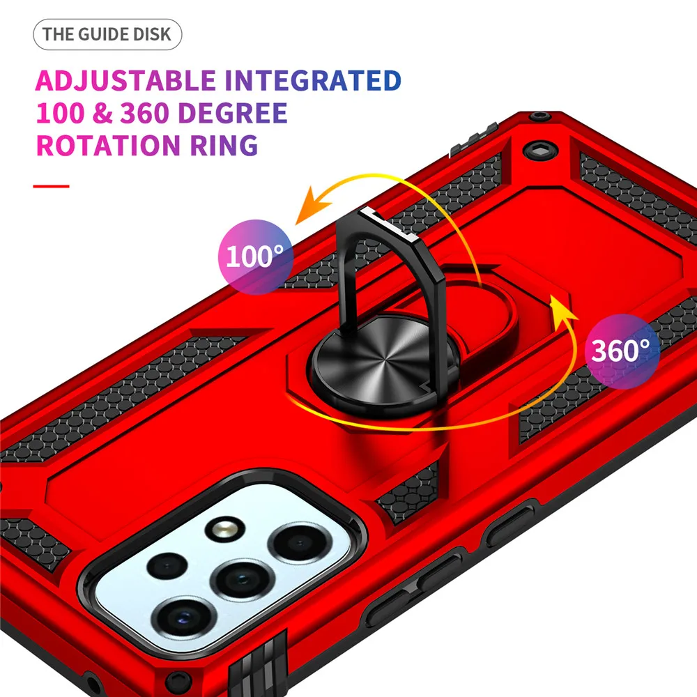 Funda de armadura con soporte para móvil, carcasa magnética para Samsung Galaxy A53, 5G, SM-A536B/DS, 6,5 pulgadas