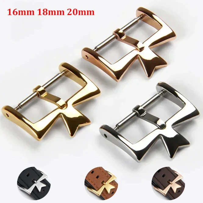 

Застежка для часов 16 мм, 18 мм, 20 мм, аксессуары для часов Vacheron Constantin, из нержавеющей стали, серебристая, золотистая, розовое золото, застежка-пряжка с штифтом