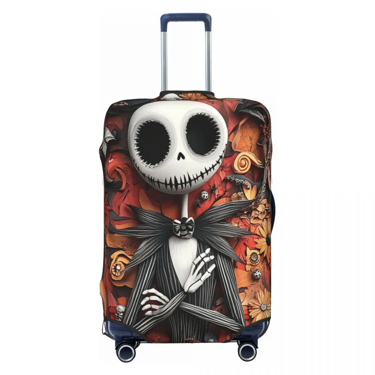 

Custom The Nightmare Before Christmas Jack Skellington Luggage Cover Protector Fashion Travel Suitcase Covers for 18-32 Inch