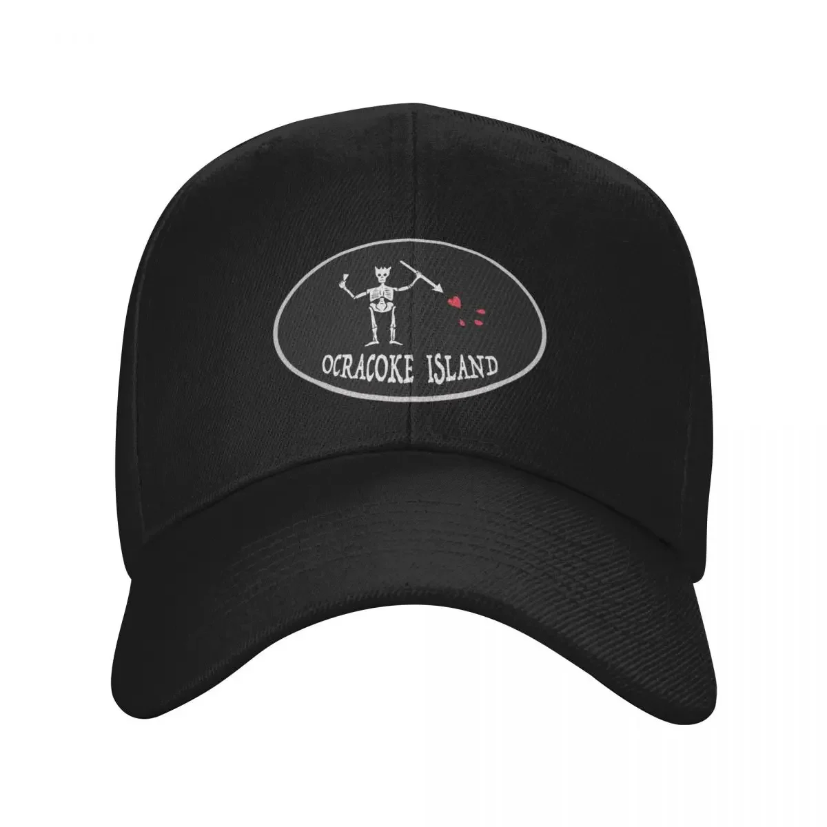 Blackbeard's Flag Ocracoke Island Baseball Cap western Hat Thermal Visor Big Size Hat Hat Man Luxury Women's Golf Clothing Men's