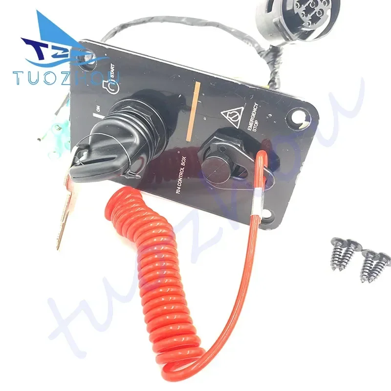 704-82570-08-00 704-82570-12-00 704-82570-01 Single Engine Key Switch Panel for Yamaha Outboard Motors