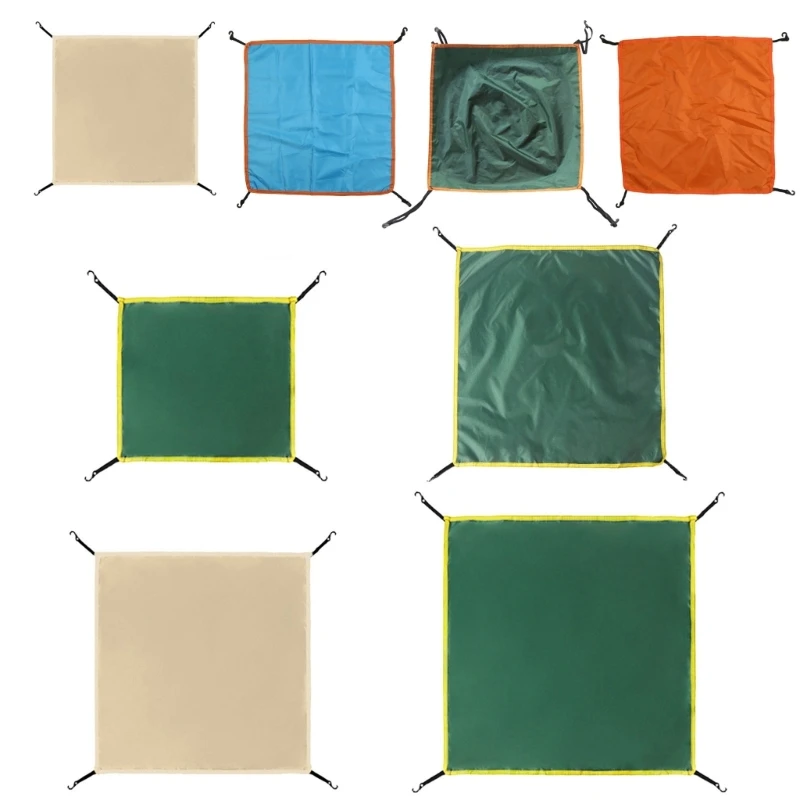 Waterproof Lightweight Camping Tarp Cover, Sunshades Shelter, Rainproof Awning, Beachs Tent, Head Cloth, Outdoor Supplies