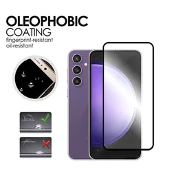 Full Glass For Samsung Galaxy S24 FE Glass Tempered Glass Screen Protector For Samsung S24 FE Camera Lens Film For Galaxy S24 FE