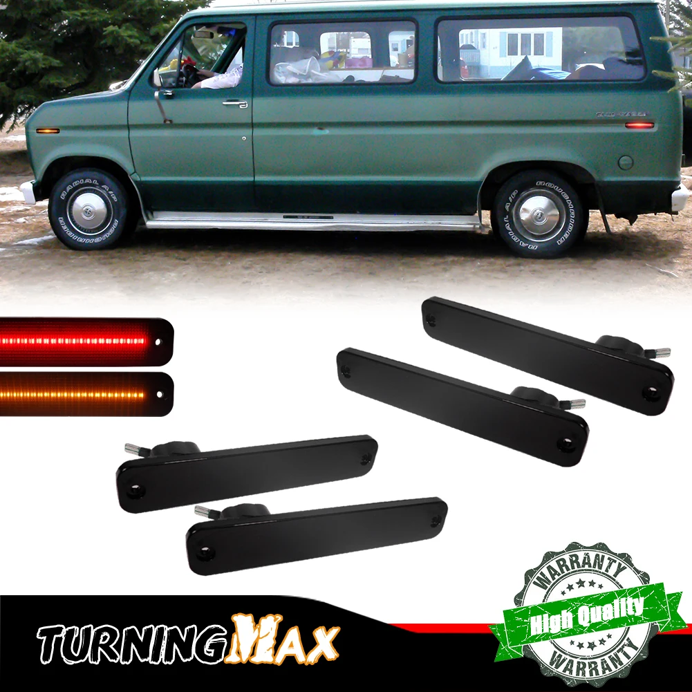 

Front / Rear Bumper Side Marker Lights For Ford 1978-1979 Bronco, 1973-1979 F Series Truck, 1975-1991 Econoline Van