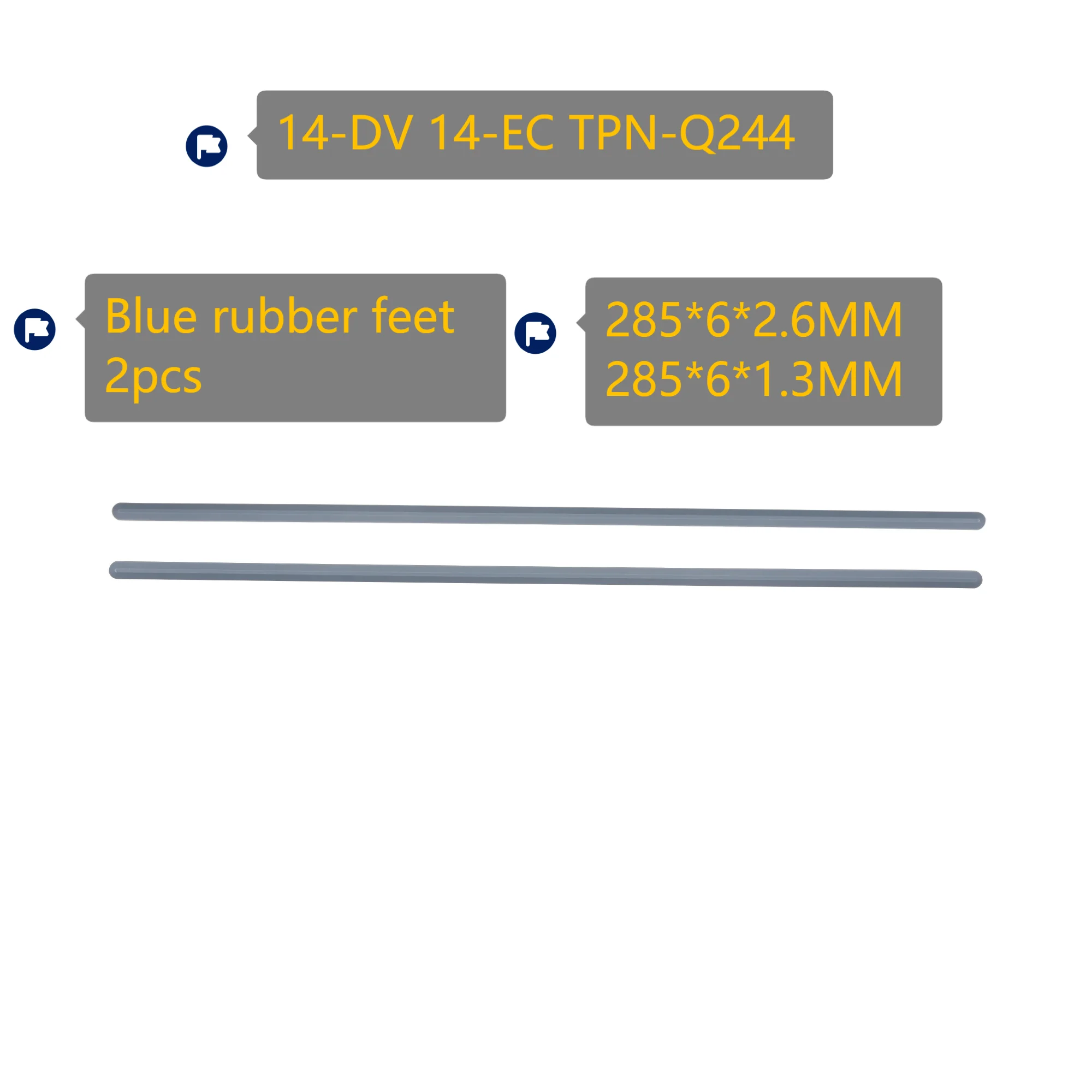 

Новые резиновые ножки на нижнем корпусе для HP Pavilion 14-DV 14-EC TPN-Q244, резиновые ножки синего/серебристого цвета, 2 шт.