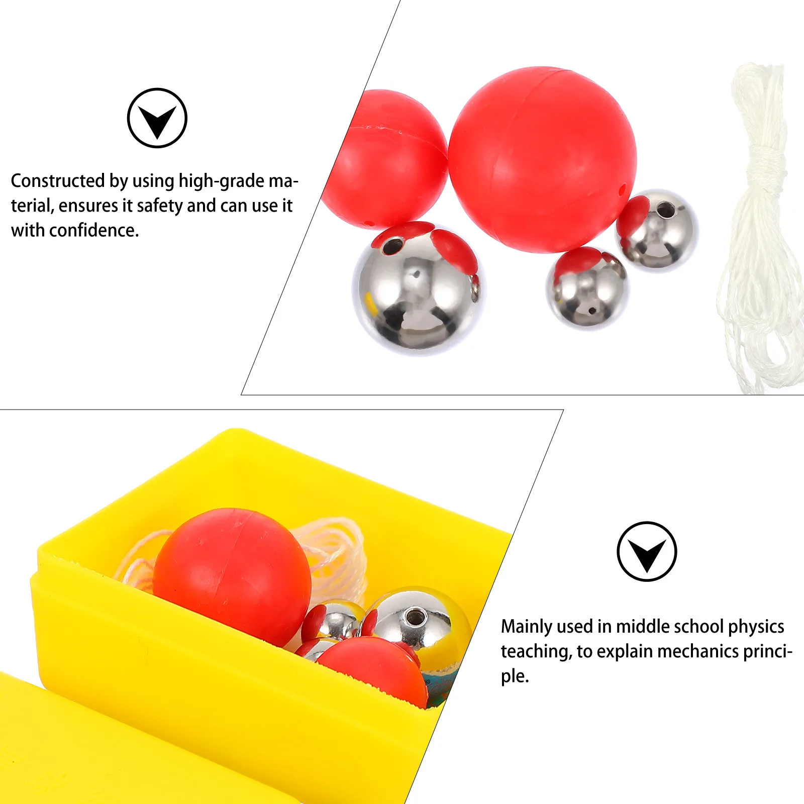 

1Set Experiment Tool Physical Single Pendulum Ball Group High Performance Safety Material for Physics Teaching and Learning