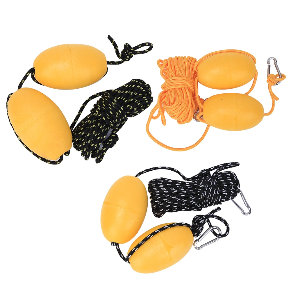 قارب كاياك المقود حبل مع العوامة الكرة العائمة الفولاذ المقاوم للصدأ هوك لصيد الأسماك الانجراف المراسي نظام كاياك المقود حبل مع العوامة