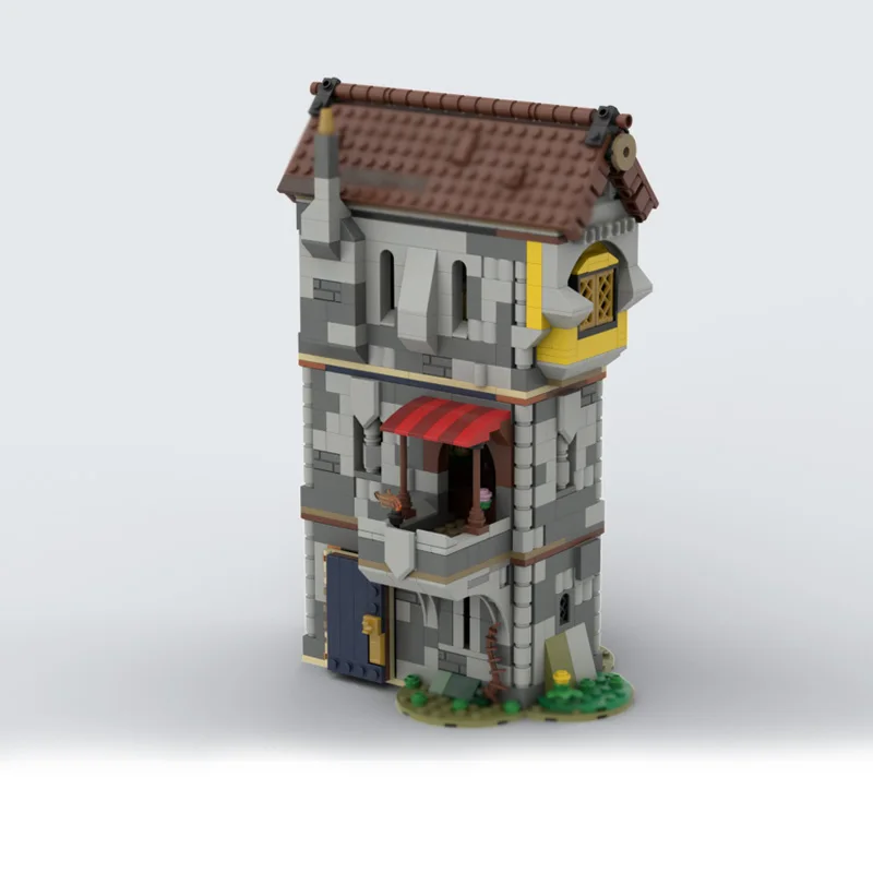 Medieval Castle Model MOC Building Bricks High-Rise Residential Modular Technology Children Holiday Gifts Assemble Toys Suit