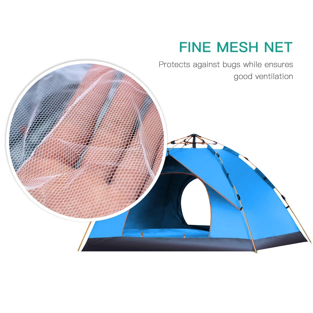 New Camping Automatic Tents Family Outdoor Tourist Tent 4 Seasons Waterproof 1-4 People Travel Tent Sun Beach Protection