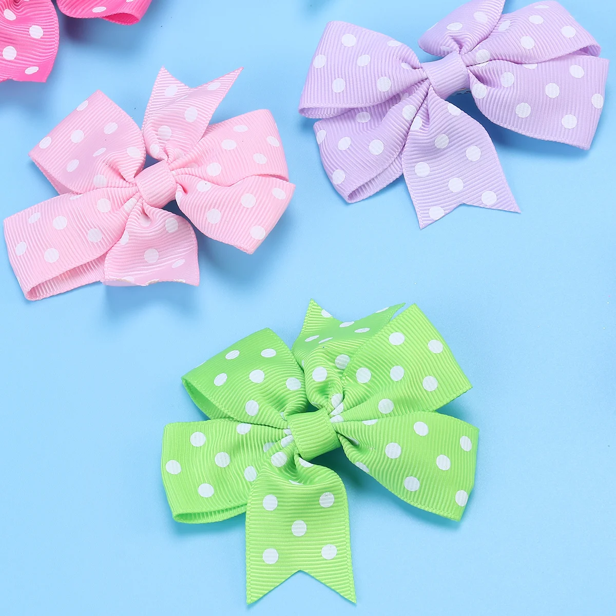 

Girls Alligator Clip Hair Bows Satin Ribbon Clips for Baby Toddlers Kids DIY Headbands Bags Shoes