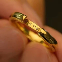 Custom Rings Engraved with Your Name Classic Wedding Rings for Women Men Whisper Ring Couple Personalized Name Lovers Gift