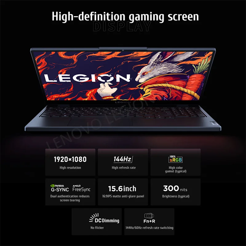 لينوفو ليجيون R7000 2024 كمبيوتر محمول للألعاب AMD R7 8745H RTX 4050/4060 16GB SSD 512GB 15.6 ''144 هرتز لعبة الكمبيوتر المحمول #2