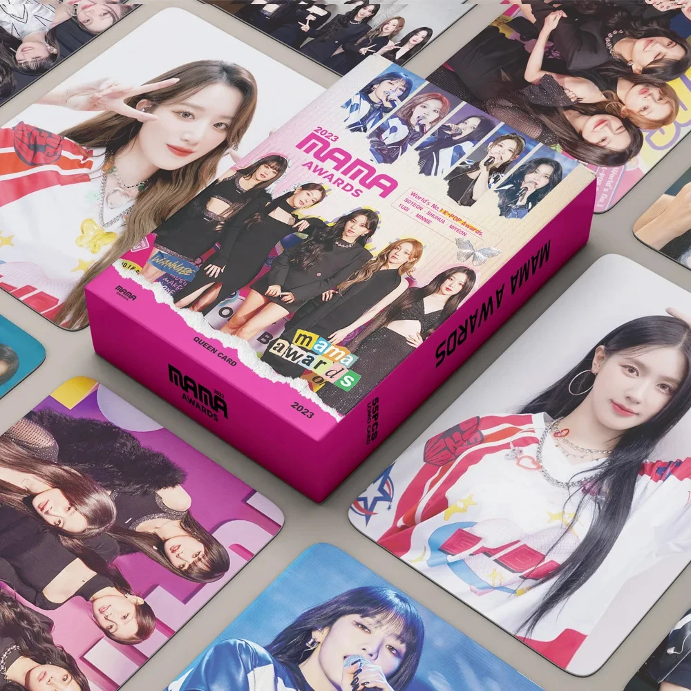 

55Pcs/Set (G)I-DLE Idol New Album I NEVER DIE Lomo Cards I DO GIDLE HEAT Photocards Yuqi Minnie SoYeon Postcard Fans Gifts