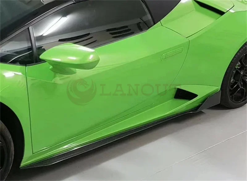 

Кованая боковая юбка с V-образным вырезом для Lamborghini Huracan LP610, карбоновые боковые юбки, идеальная посадка, высокое качество