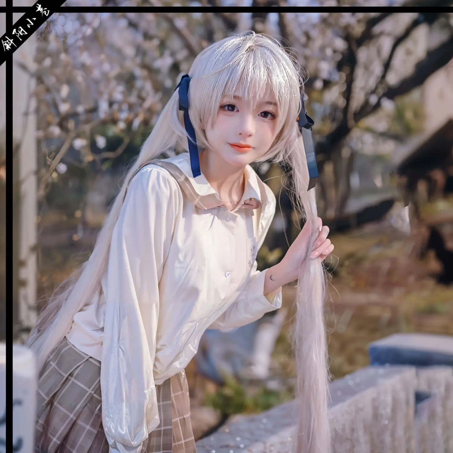 

Kasugano Sora Cosplay JK Skirt Costume Kimono Bathrobe Yosuga No Sora Sky of Connection Japanese Cosplay Costumes for Women