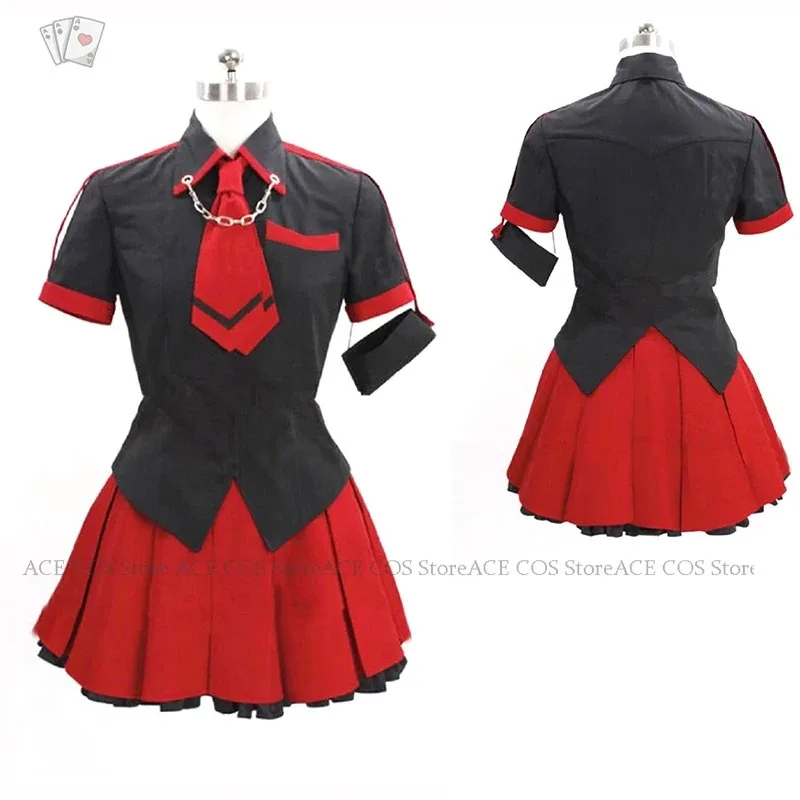 Anime BLOOD-C Saya Kisaragi Saya Cosplay Costume Red JK School Uniforms Girls Skirt Halloween Party Outfit Suit Women Rolepla GV