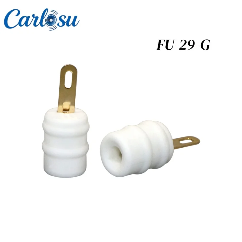 Silver & Gold Plated Pin Type High Voltage Tube Cap, Ceramic Tube Head for FU29 FU19 FU32 FM30 Vacuum Tubes - view 4