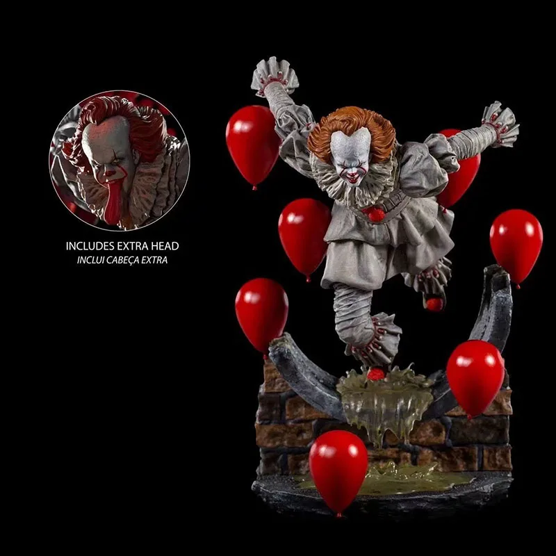 21cm película Stephen King's IT Pennywise Joker figura de acción Anime figura Iron Studios modelo juguetes colección muñeca regalo