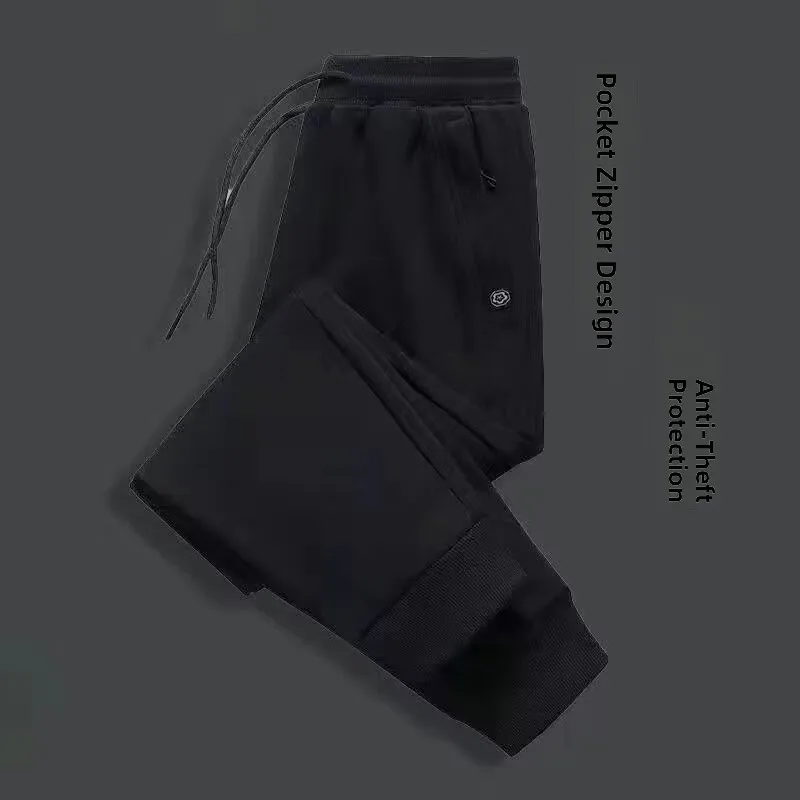 

Thickened Fleece Women's Casual Pants Autumn Winter High Waist Straight Leg Zipper Pocket Korean Style Warm Outdoor Sports Tr...